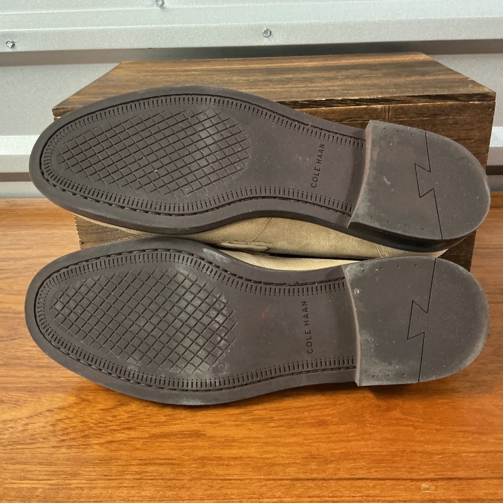 Cole Haan Men Tan Suede Pinch Prep Penny Loafer C39776 Size 12 - Picture 6 of 7